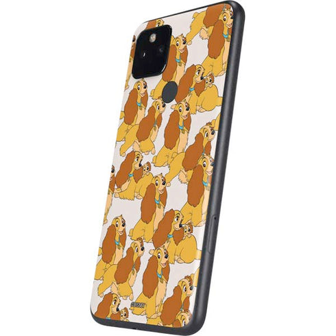 Disney Lady & The Tramp Lady Pattern Google Pixel 5a Skin